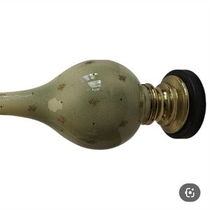 Murano Green and Gold Decorative Vase